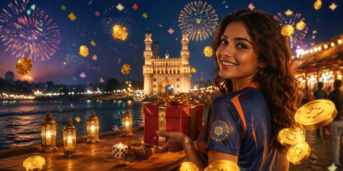 Hyderabad street view with vibrant cricket betting culture
